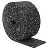 vidaXL Kumin granulaatti rulla Musta 1000 x 12 x 0,6 cm Kumi