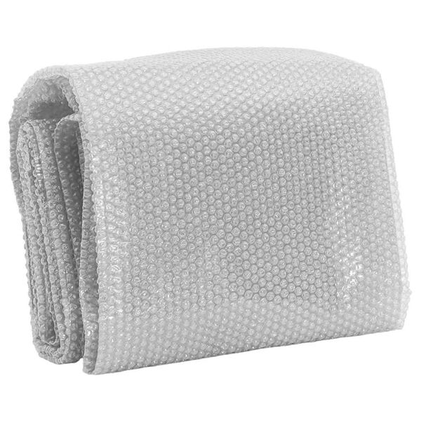 vidaXL Kelluva uima-altaan PE-aurinkoenergiakalvo 732x366 cm harmaa