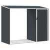 vidaXL Puutarhan polttopuuvaja antrasiitti 245x98x159 cm galv. ter&auml;s