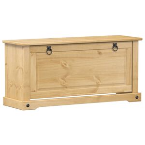vidaXL Kenk&auml;kaappi Corona Valkoinen 99 x 32 x 49 cm Massiivinen m&auml;nty
