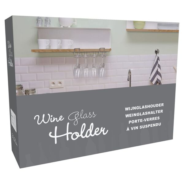 Excellent Houseware Viinilasiteline 12 lasille metalli