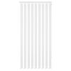 vidaXL Pystykaihtimet Valkoinen Kangas 120x250 cm