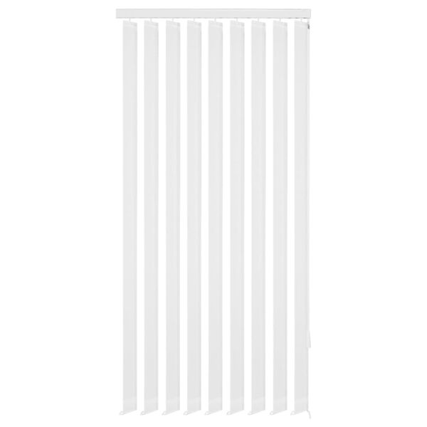 vidaXL Pystykaihtimet Valkoinen Kangas 120x250 cm