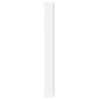 vidaXL Peilikorukaappi seinäkiinnitettävä valkoinen 37,5x10x90 cm