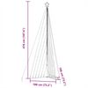 vidaXL LED joulukuusi 789 sinistä LED-valoa 476 cm
