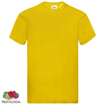 Fruit of the Loom Original T-paita 5 kpl keltainen XL puuvilla