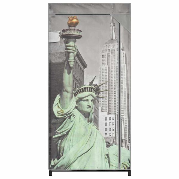 vidaXL Vaatekaappi New York 75x45x160 cm kangas