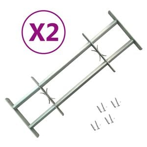 vidaXL S&auml;&auml;dett&auml;v&auml; ikkunan turvaristikko 2 kpl 1000 - 1500 mm