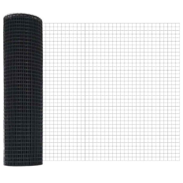 vidaXL Hitsattu lankaa Harmaa 0.5 x 100 m