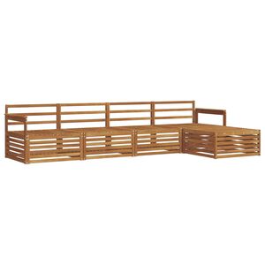 vidaXL Ulkosohvakokoelma 5 pcs Luonnollinen