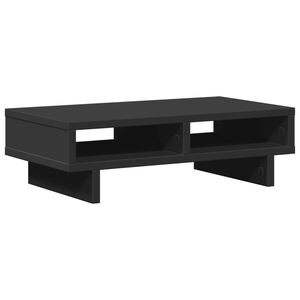 vidaXL N&auml;ytt&ouml;teline musta 50x27x15 cm tekninen puu