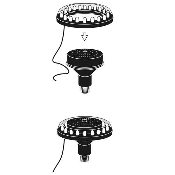 Ubbink LED-lamppu 1/2" spottivalo puutarhal&auml;hteelle