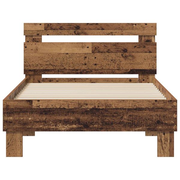 vidaXL S&auml;ngyn runko p&auml;&auml;tyll&auml; Vanha puu 98,5 x 200 cm Tekninen puu