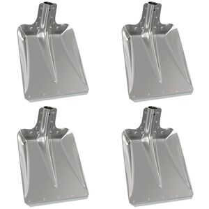 vidaXL Lapio P&auml;&auml; 4 kpl Hopea 43 x 32,5 cm Alumiini