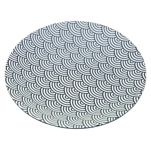 Bo-Camp 16-osainen astiasto Mix & Match melamiini mustavalkoinen