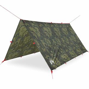 vidaXL Leirint&auml;alue tarp camouflage 306x306 cm vedenpit&auml;v&auml;