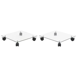 vidaXL Kasvirullakot 2 kpl karkaistu lasi 35x35 cm neli&ouml;