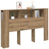 vidaXL P&auml;&auml;tykaappi Artisan Oak 160x18,5x103,5 cm Puu