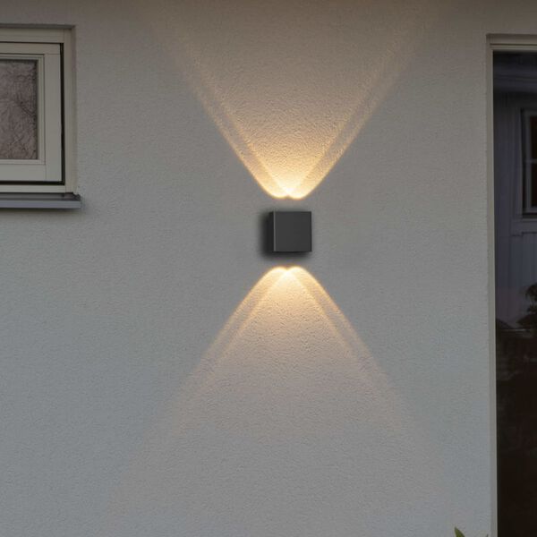 KONSTSMIDE LED-sein&auml;valaisin Chieri 1x4 W antrasiitti