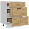 vidaXL Keitti&ouml;n pohjakaappi Lucca k&auml;sity&ouml;l&auml;inen tammi suunniteltu puu