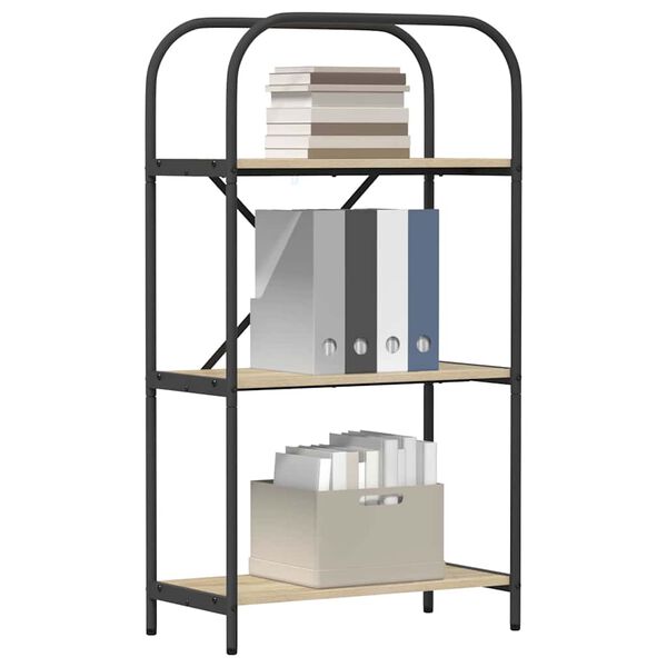 vidaXL Kirjahylly Sonoman tammi 60 x 30 x 109 cm Tekninen puu