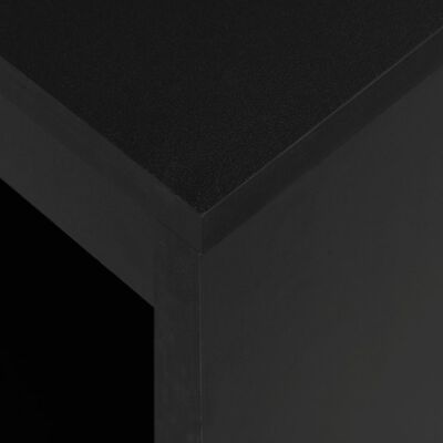 vidaXL Baaripöytä hyllyllä musta 110x50x103 cm