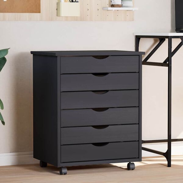 vidaXL Laatikosto py&ouml;rill&auml; MOSS harmaa t&auml;ysi m&auml;nty