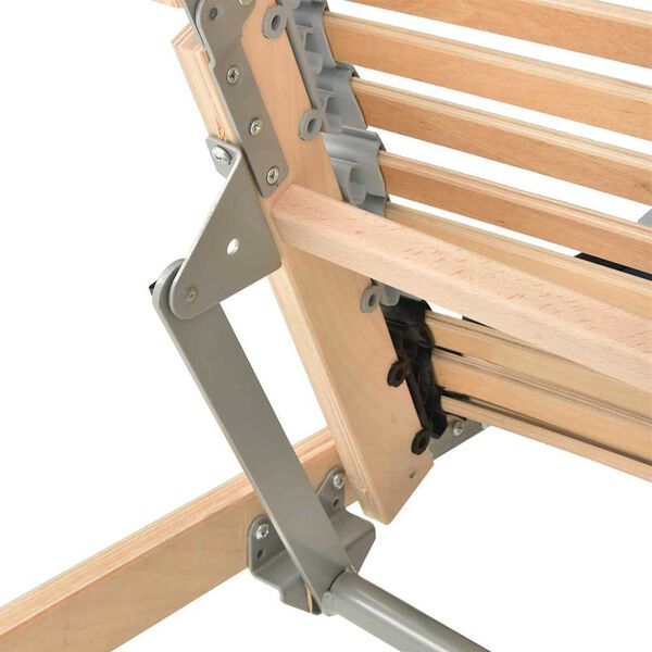 vidaXL Sälepohja Ruskea 80 x 190 cm Massiivipyökkipuu