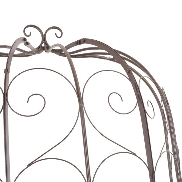 vidaXL Puutarhapenkki 95 cm rauta antiikinruskea