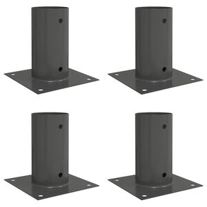 vidaXL Py&ouml;re&auml; maapaluu 4 pcs Antrasiitti 15 x 15 x 15 cm Metalli