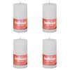 Bolsius Pilarikynttil&auml;t Shine 4 kpl 130x68 mm pilvenvalkoinen