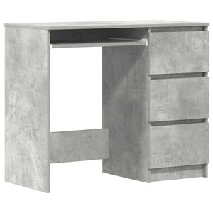 vidaXL Ty&ouml;p&ouml;yt&auml; betoninharmaa 90x45x76 cm tekninen puu