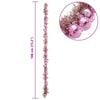 vidaXL Joulupallo Garland Pinkki 186 cm Polystyreeni