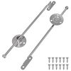 vidaXL Vetoj&auml;nteit&auml; 2 pcs Hopea 190 mm Rauta
