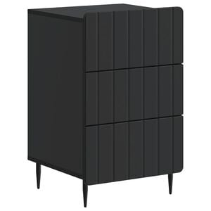 vidaXL Y&ouml;p&ouml;yt&auml;kaappi laatikon kanssa Musta 43x 41 x 68 cm Tekninen puu