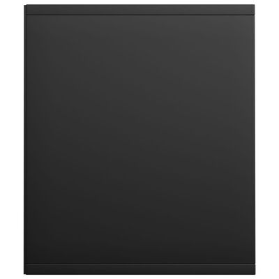 vidaXL Kirjakaappi/TV-kaappi musta 36x30x143 cm lastulevy