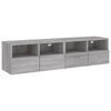 vidaXL TV-sein&auml;kaapit 2 kpl harmaa Sonoma 60x30x30 cm tekninen puu
