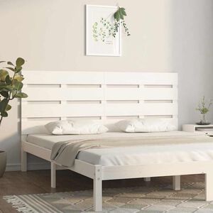 vidaXL S&auml;ngynp&auml;&auml;ty valkoinen 120x3x80 cm t&auml;ysi m&auml;nty