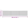 vidaXL Matto suorakaide vaalea luonnollinen 60x300 cm bambu