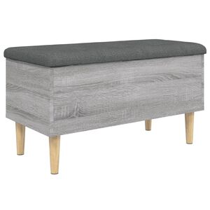 vidaXL S&auml;ilytyspenkki harmaa Sonoma 82x42x46 cm tekninen puu