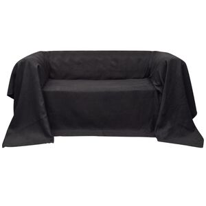 Mikrokuitu Sohvan Suojap&auml;&auml;llinen Antrasiitti 270 x 350 cm