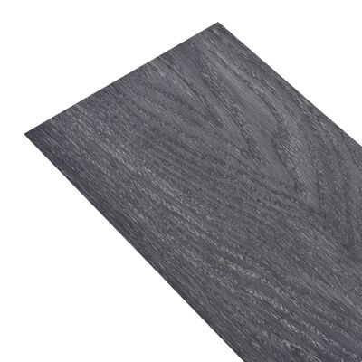 vidaXL Itsekiinnittyvät PVC-lattialankut 5,21 m² 2 mm mustavalkoinen