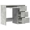 vidaXL Työpöytä betoninharmaa 90x45x76 cm tekninen puu