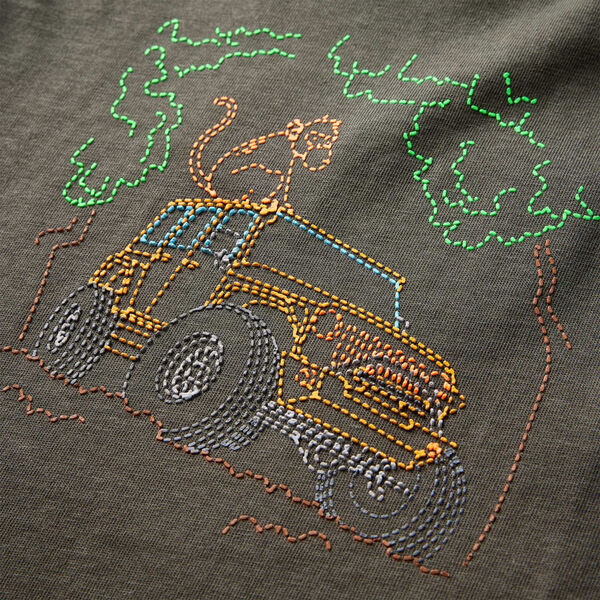 Lasten pitk&auml;hihainen T-paita khaki 140