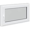 vidaXL Kellari-ikkuna RISOR 100 x 60 cm PVC ja lasi Antrasiitti