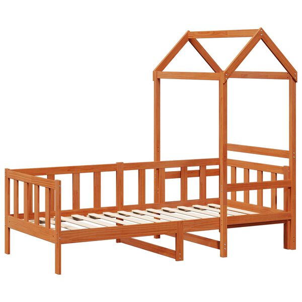 vidaXL P&auml;iv&auml;vuoteen setti 2 pcs Vaha ruskea Massiivinen m&auml;nty