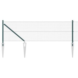 vidaXL Langoitettu este piikeill&auml; 10 x 0,8 m PVC-pinnoitettu ter&auml;s