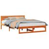 vidaXL S&auml;ngyn runko Vaha ruskea 5FT King Size Massiivinen m&auml;nty