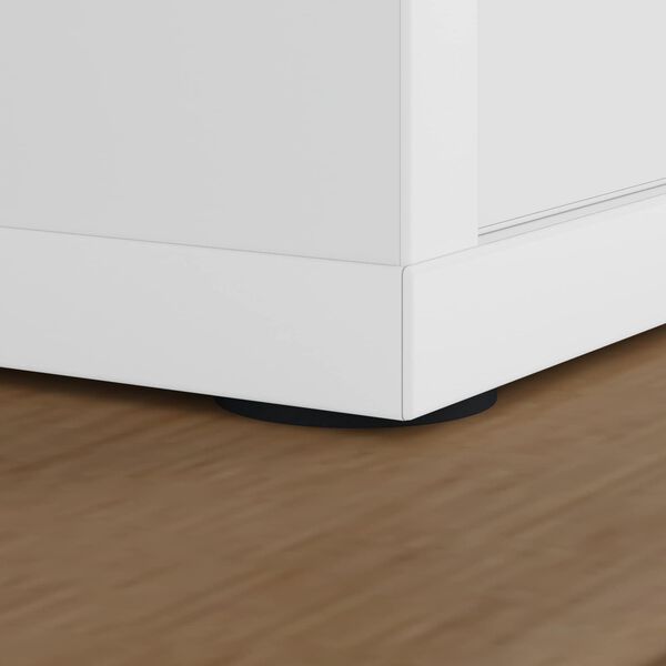 vidaXL Huonekalujalkojen padit 12 pcs Musta &Oslash; 30 x 2 mm EVA