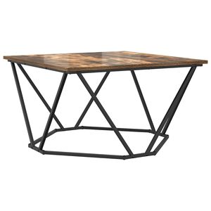 vidaXL Sohvap&ouml;yt&auml; Savup&auml;hkin&auml; 80 x 80 x 45 cm Kehitetty puu ja ter&auml;s